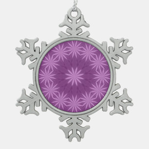 Lila Tanzschmuck Schneeflocken Zinn-Ornament