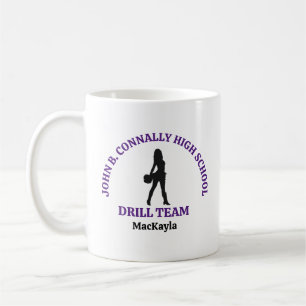 Lila Tanzteam-Tänzerin der High School personalisi Kaffeetasse
