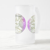 lila Tanzyogini Mattglas Bierglas (VorderseiteRechts)