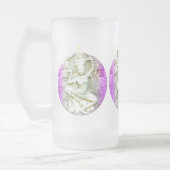 lila Tanzyogini Mattglas Bierglas (Links)