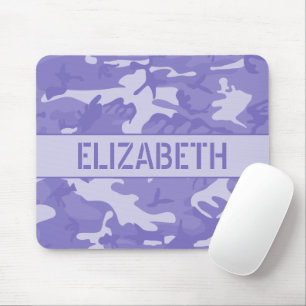Lila-Tarn-Monogramm Mousepad