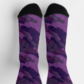 lila Tarndruck Socken (Oben)
