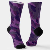 lila Tarndruck Socken (Gewinkelt)