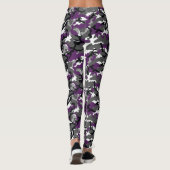 Lila-Tarnleggings Leggings (Rückseite)