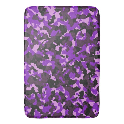 Lila Tarnmuster Badematte (Vorderseite Vertikal)