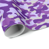 Lila Tarnmuster  Geschenkpapier (Rolleneckpunkt)