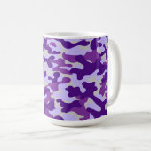 Lila-Tarnmuster  Kaffeetasse (VorderseiteRechts)