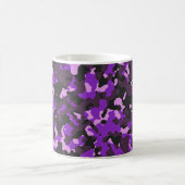 Lila Tarnmuster Kaffeetasse (Mittel)