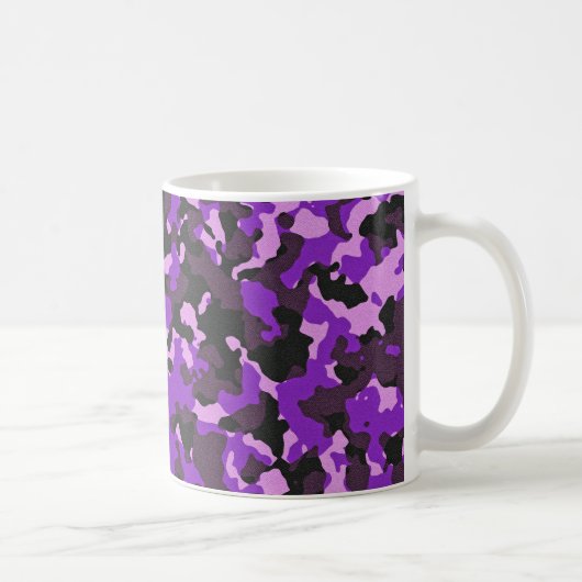 Lila Tarnmuster Kaffeetasse (Rechts)