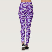 Lila Tarnmuster Leggings (Rückseite)