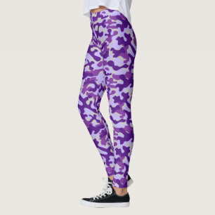 Lila Tarnmuster  Leggings