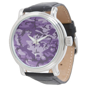 Lila-Tarnmuster, Militär, Armee Armbanduhr