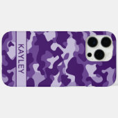 Lila-Tarnmuster Personalisiert Case-Mate iPhone Hülle (Rückseite (Horizontal))