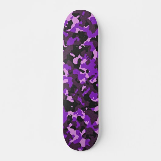 Lila Tarnmuster Skateboard (Vorne)