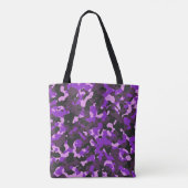 Lila Tarnmuster Tasche (Rückseite)