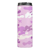 Lila-Tarnmuster Thermosbecher (Rückseite)