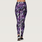 Lila Tarnung abstrakt Leggings (Rückseite)
