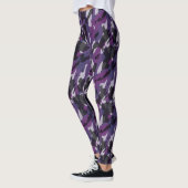 Lila Tarnung abstrakt Leggings (Links)