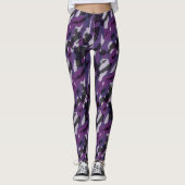 Lila Tarnung abstrakt Leggings (Vorderseite)