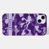 Lila-Tarnung Personalisiert Case-Mate iPhone Hülle (Rückseite (Horizontal))
