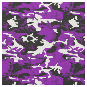 lila Tarnung Schwarz-weiße Camouflage Stoff