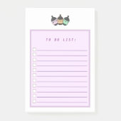 Lila Taro-Blase-Boba zu führen Post-it Klebezettel (Vorderseite)