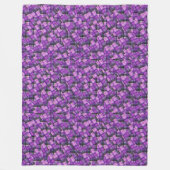 Lila Tartan Crisscross Muster, Fleecedecke (Vorderseite)