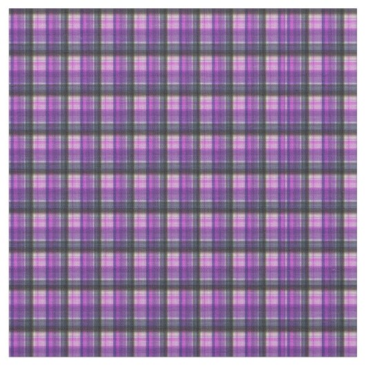 Lila Tartan-Druckmuster, Stoff (Nahaufnahme)