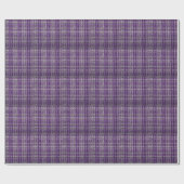 Lila Tartan-Gewebe: texturierter Hintergrund. Geschenkpapier (Flach)