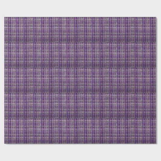Lila Tartan-Gewebe: texturierter Hintergrund. Geschenkpapier (Flach)