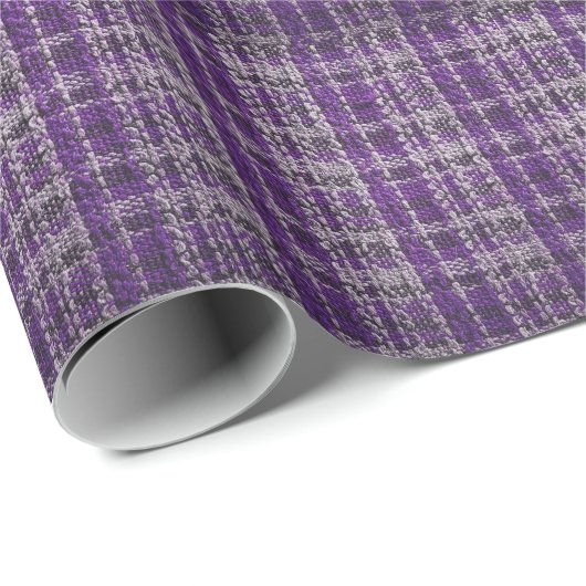 Lila Tartan-Gewebe: texturierter Hintergrund. Geschenkpapier (Rolleneckpunkt)