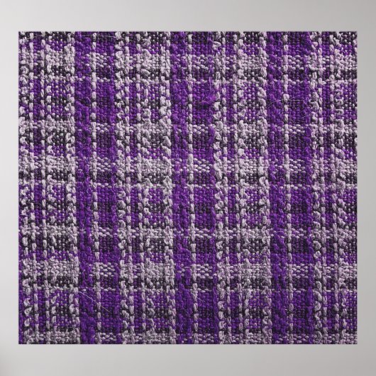 Lila Tartan-Gewebe: texturierter Hintergrund. Poster (Vorne)