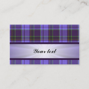Lila Tartan mit Band Visitenkarte