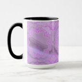 Lila Taschentuch Abstrakt Ringer-Tasse Tasse (Links)