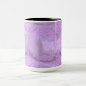 Lila Taschentuch Abstrakt Ringer-Tasse Tasse (Zentrum)