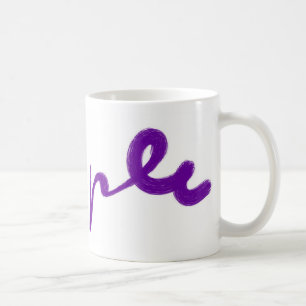 LILA Tasse der Farbensammlung