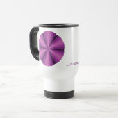 Lila Tasse der optischen Illusion (Vorderseite Links)