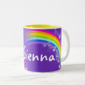 Lila Tasse des personalisierten (VorderseiteRechts)