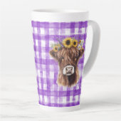 Lila Tasse mit Kuh (passendes Journal erhältlich) (Rechte Ecke)