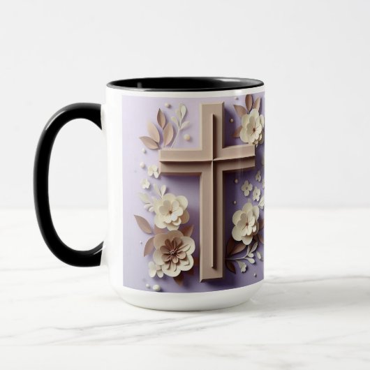 Lila Tasse mit Schokolade (Links)