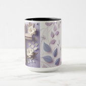 Lila Tasse mit Schokolade (Zentrum)