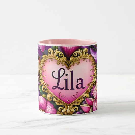 LILA ~ Tasse personalisiert ~ zany ungewöhnlich (Zentrum)