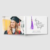 Lila Tassel Die Zukunft ist der schöne Abschluss Gästebuch (Voll)