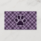 Lila Tatzen-Druck Visitenkarte (Rückseite)