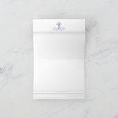 Lila Taufe Erste Kommune Vielen Dank Karten (Innenseite)