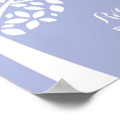 Lila Taufe für Mädchen zum Gebetsfest Segen Poster (Ecke)