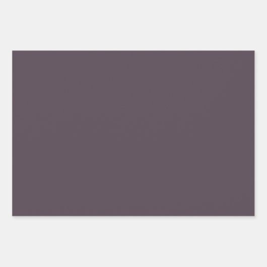 Lila Taupe-Solid-Farbe Geschenkpapier Set (Vorderseite 3)