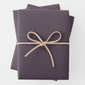 Lila Taupe-Solid-Farbe Geschenkpapier Set (Beispiel)