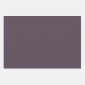 Lila Taupe-Solid-Farbe Geschenkpapier Set (Vorderseite)