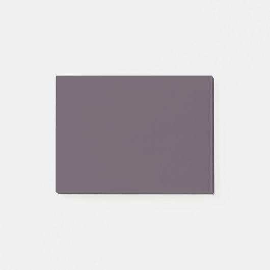 Lila Taupe-Solid-Farbe Post-it Klebezettel (Vorderseite)